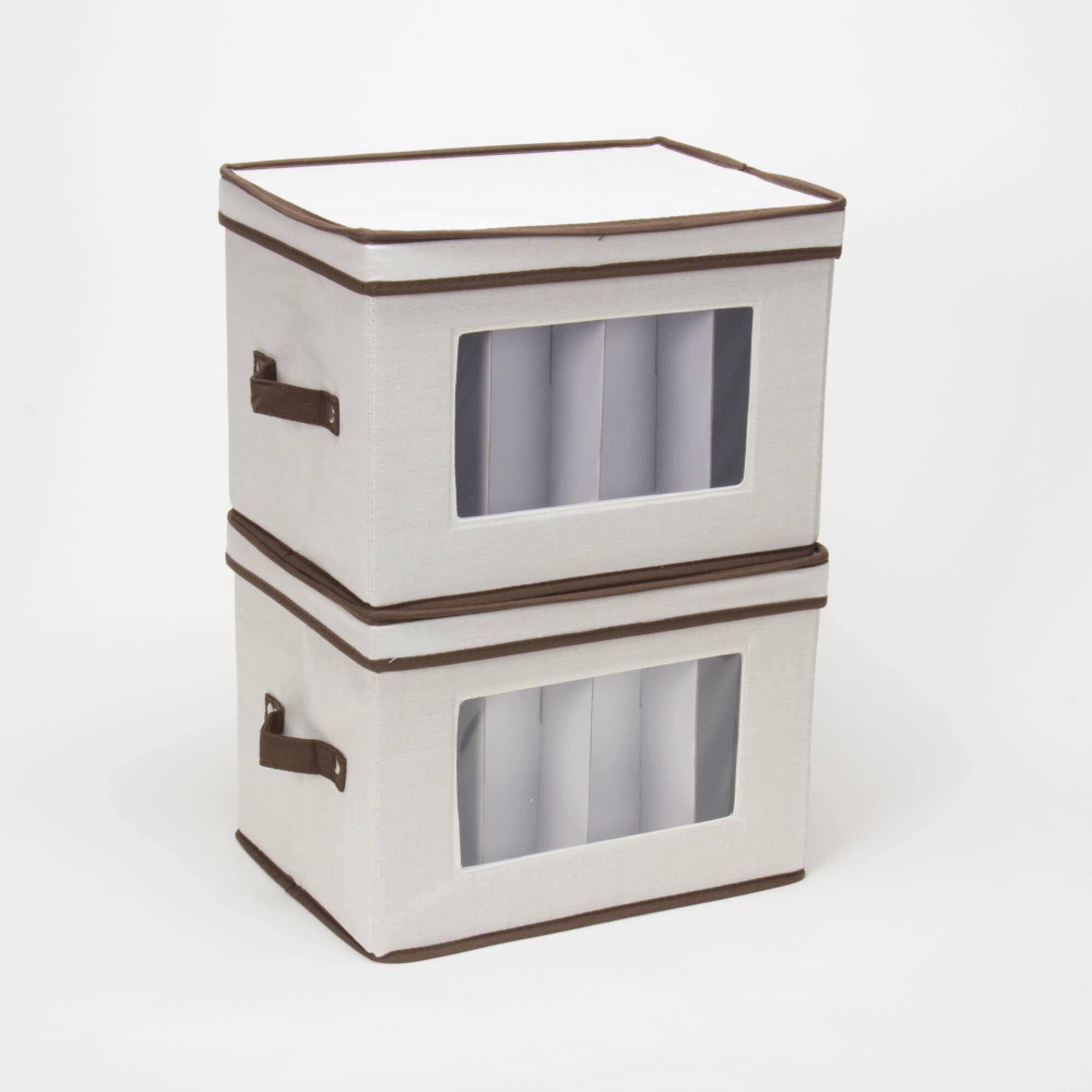 Household Essentials Champagne Glassware Storage Box